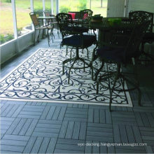 Building Material Composite Flooring Tile Waterproof WPC Interlocking Deck Tiles